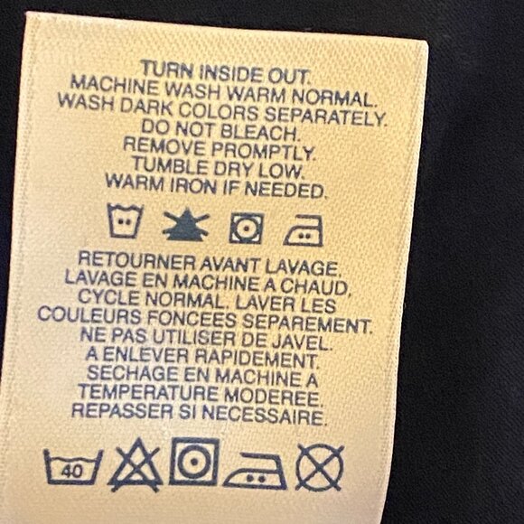 Lands'End Sz L 14/16 Women Knit Top Tunic Long Sleeve Multi Tie Dye Made in Peru - Picture 11 of 11